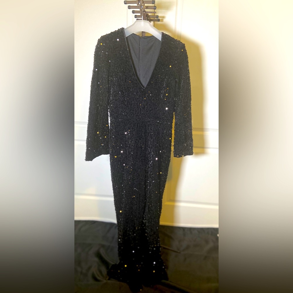 One piece sequin stretch jumper